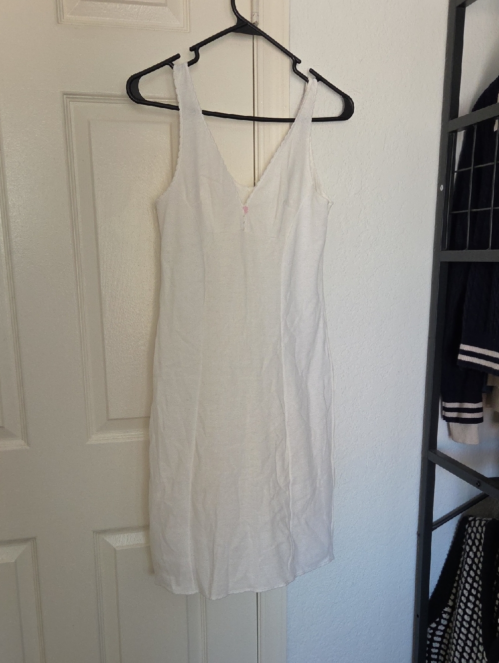Leen White Lightweight Slip Dress Size 36